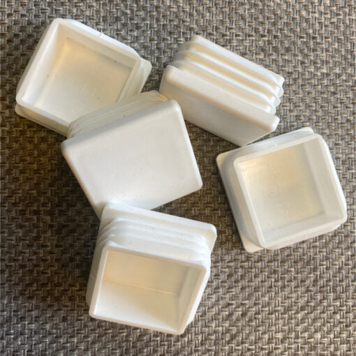 Plastknott, Frame Lounge hvit, 4x4cm