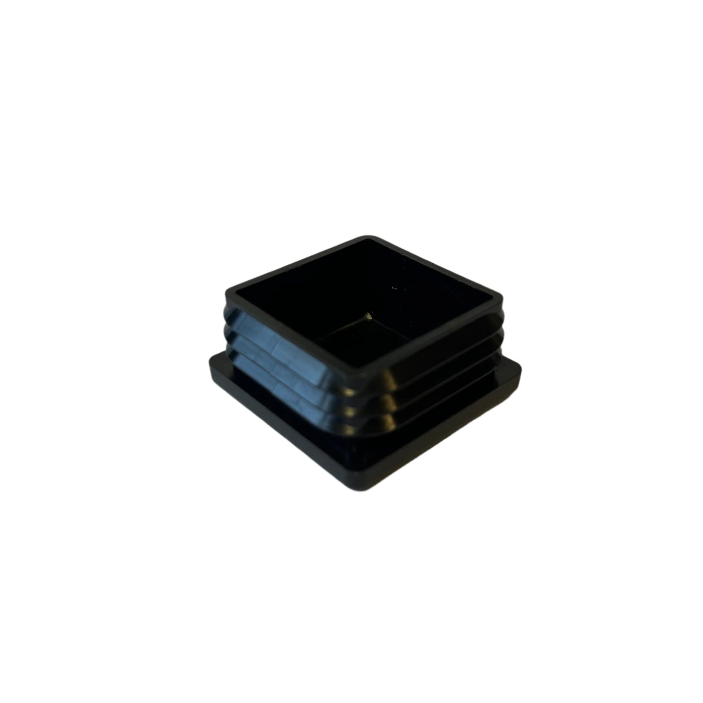 Plastknott, Frame Lounge sort, 4x4cm