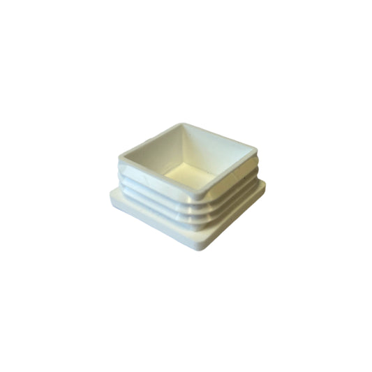 Plastknott 1 stk.  Frame Lounge hvit, 40x40mm